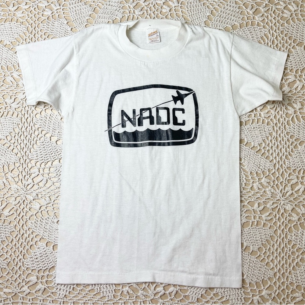 Vintage 1980s Sportswear Youth L 14-16 NADC Graphic Print Single Stitch Tee